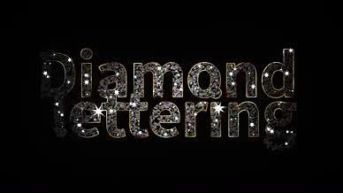 钻石闪闪发光的文字标题Logo视频的预览图